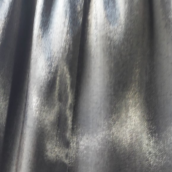 Metallic Gray Dressy Wide Leg High Waist Lounge Pants Sz 12 - Picture 6 of 11